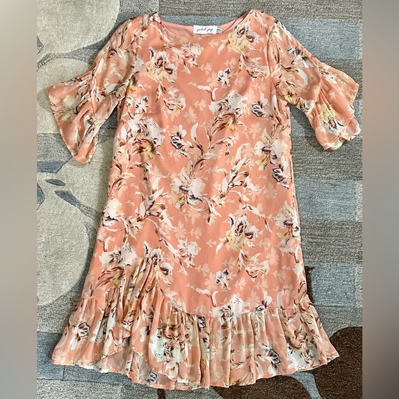 Petal & Pup Chiffon Flirty Floral Trixie Dress - Picture 2 of 7